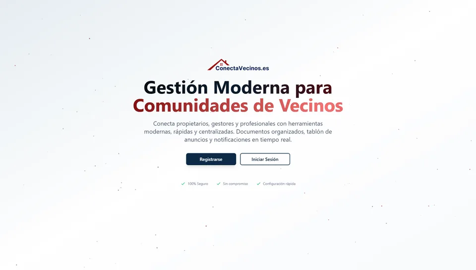 Portada de ConectaVecinos: gestión moderna para comunidades de vecinos